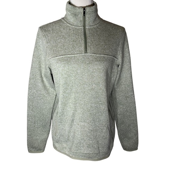 Thread-Supply Light Green 1/4 Zip Pullover - Size Large - Picture 1 of 8
